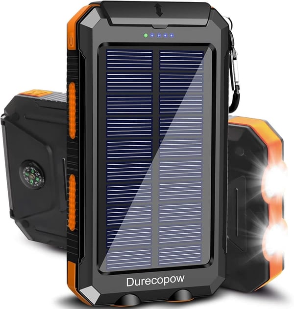 20000mAh Waterproof Solar Charger for Camping & Outdoor Use