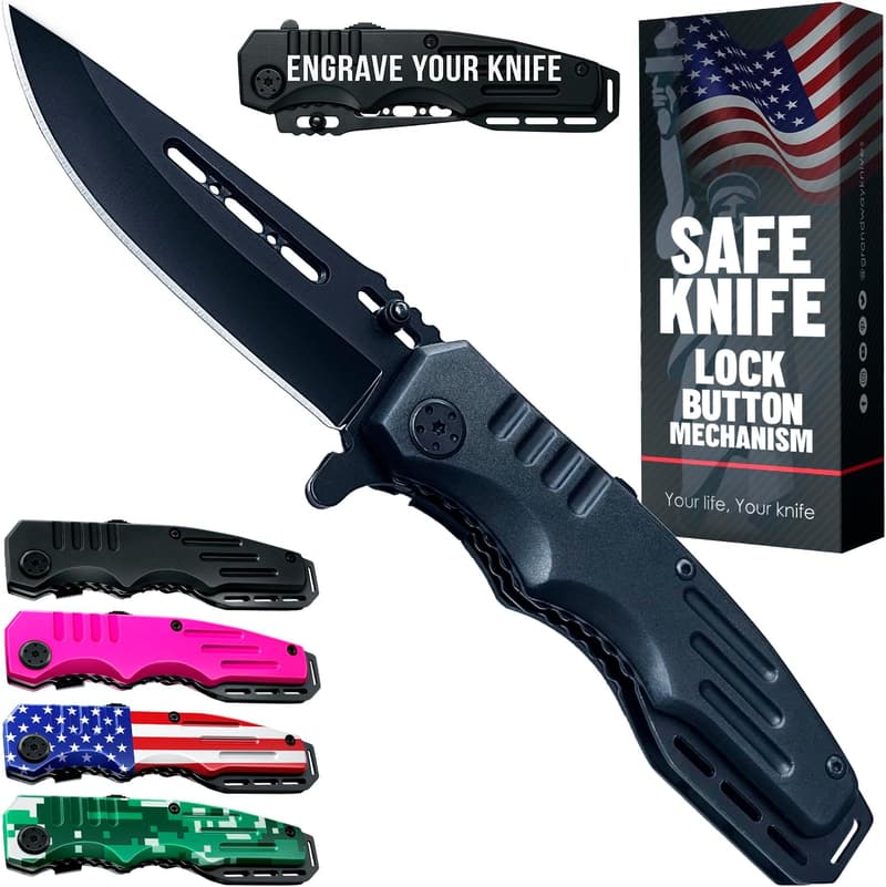 Father's Day Pocket Knife Gift for Dad & Stepdad