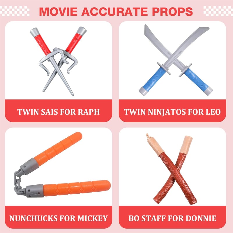Superhero Cosplay Costume with Weapons for Halloween Parties