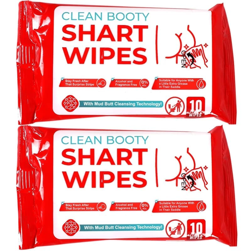 Hilarious Potty Humour Disposable Wet Wipes Prank Pack
