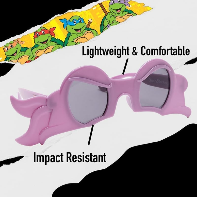 TMNT Character Sunglasses for Kids - Leonardo, Michelangelo, Donatello, Raphael
