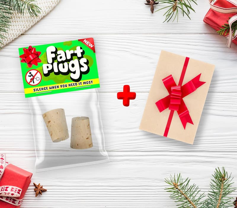 Funny Fart Plug Gag Gift for Christmas Parties and Pranks
