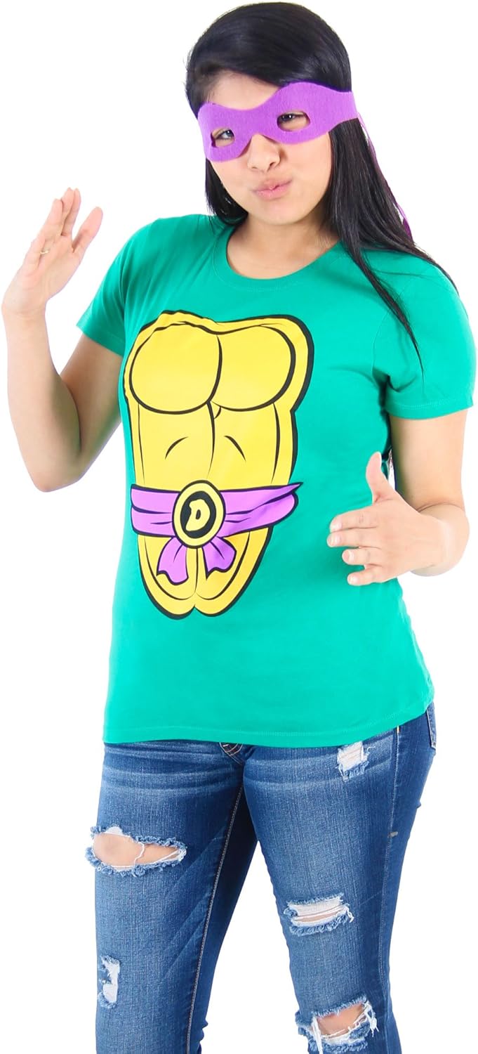 TMNT Juniors Costume T-Shirt with Eye Mask