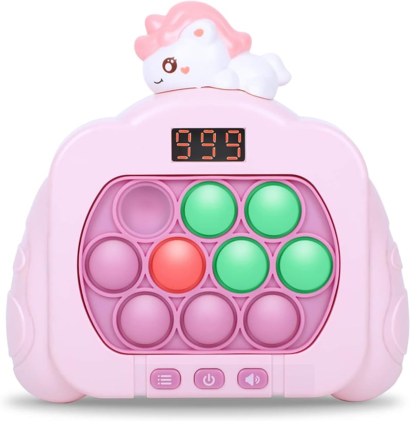 LED Push Pop Game for Kids - Fast Bubble Fidget Toy