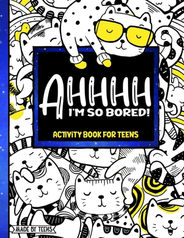 Teen Activity Book: 102 Pages of Fun Games & Coloring