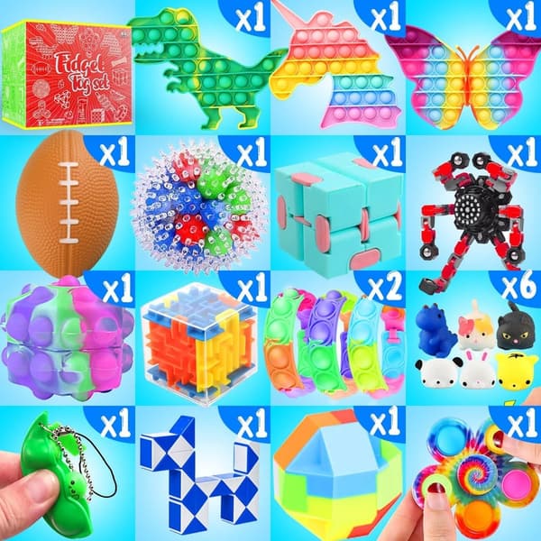 160-Pack Fidget Toy Set for Kids - Sensory Party Favors