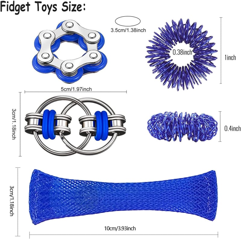 8-Pc Sensory Fidget Toy Set for Stress Relief - Easter Gift