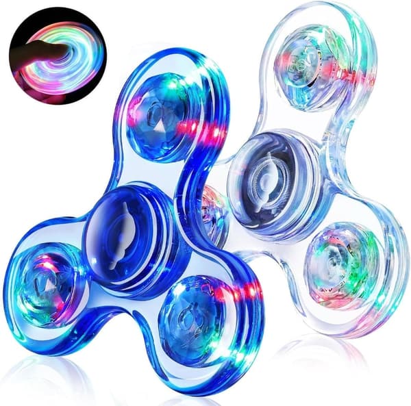 Glow-in-the-Dark Fidget Spinner Set for Kids and Adults