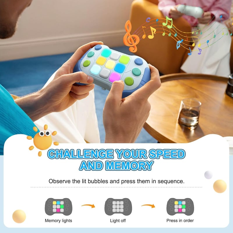 Flashing Handheld Fidget Game for Kids, Ages 3-12