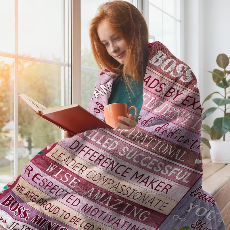 Boss's Day Soft Flannel Blanket Gift for Women