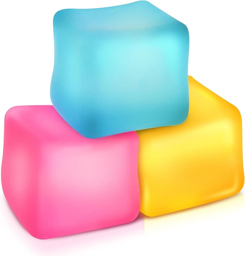 Fidget Cube Stress Relief Toys - Pack of 3 for Kids & Adults