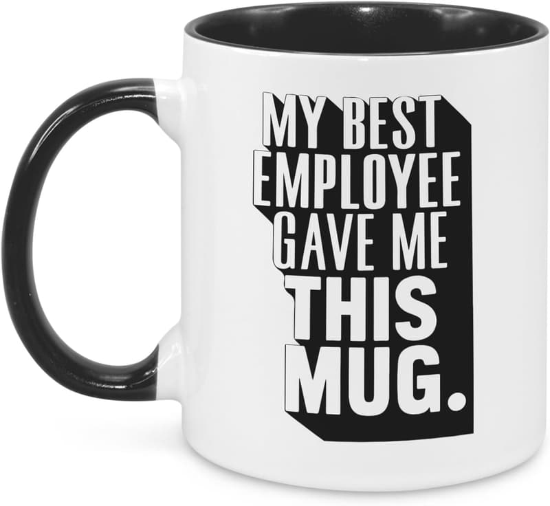 Funny Birthday Mug for Boss - 11oz Ceramic, Dishwasher Safe