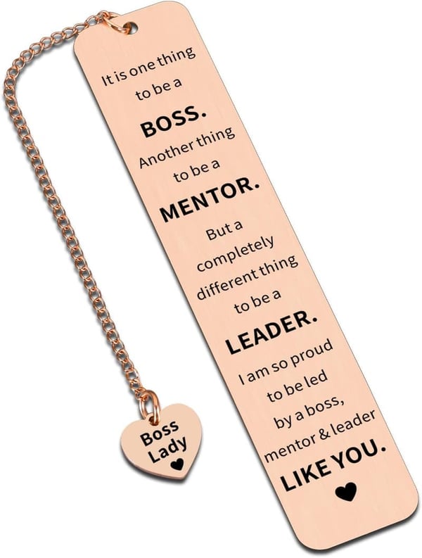 Boss Lady Bookmark Gift for Women - Appreciation/Farewell