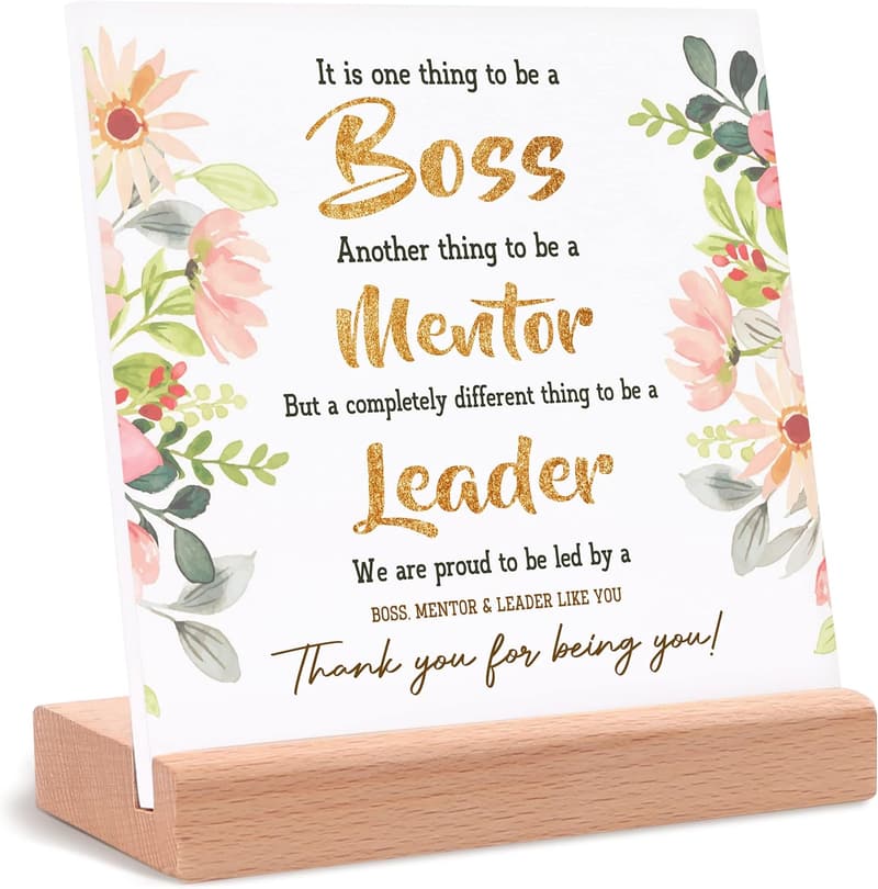 Inspiring Desk Card for Boss - Unique Gift for Women’s Birthday