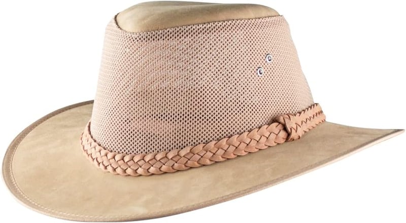 Men's Summer Wide Brim Mesh Safari Golf Soaker Hat