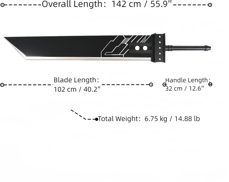 Cloud Strife Buster Sword - 55.9