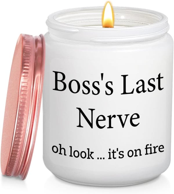 Lavender Scented Candle for Boss's Day & Farewell Gift