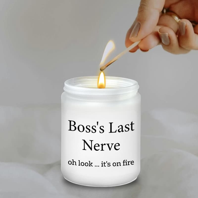 Lavender Scented Candle for Boss's Day & Farewell Gift