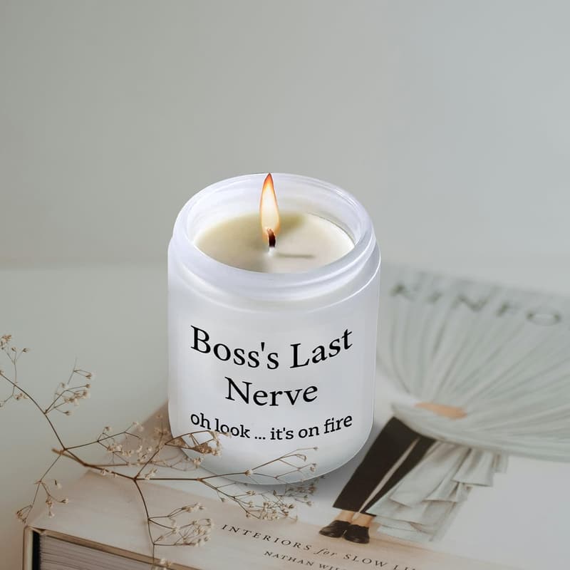 Lavender Scented Candle for Boss's Day & Farewell Gift