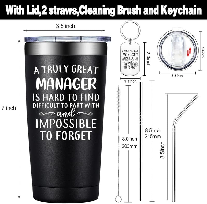 Christmas Gift for Men - 20oz Tumbler for Managers