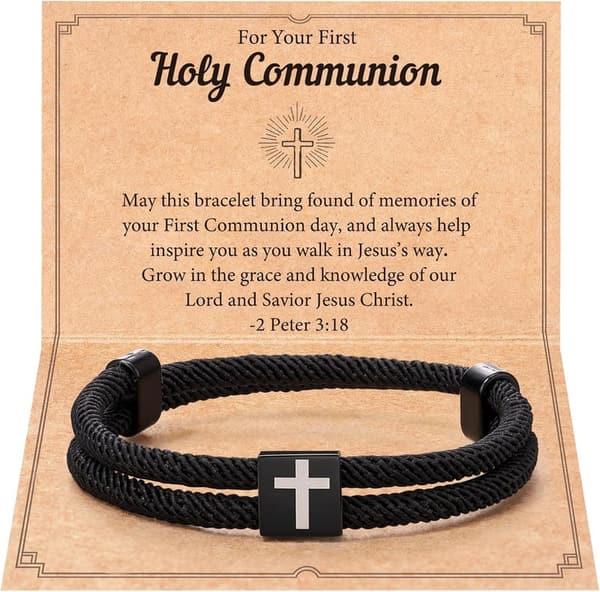 Adjustable Faith Cross Bracelet - Confirmation Gift for Teens