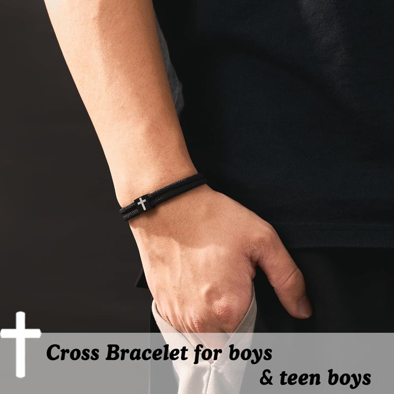 Adjustable Faith Cross Bracelet - Confirmation Gift for Teens