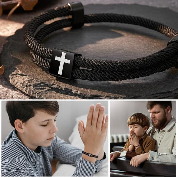Adjustable Faith Cross Bracelet - Confirmation Gift for Teens