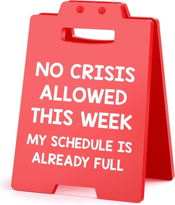 Funny Office Desk Decor Sign for Bosses Day - Coworker Gift