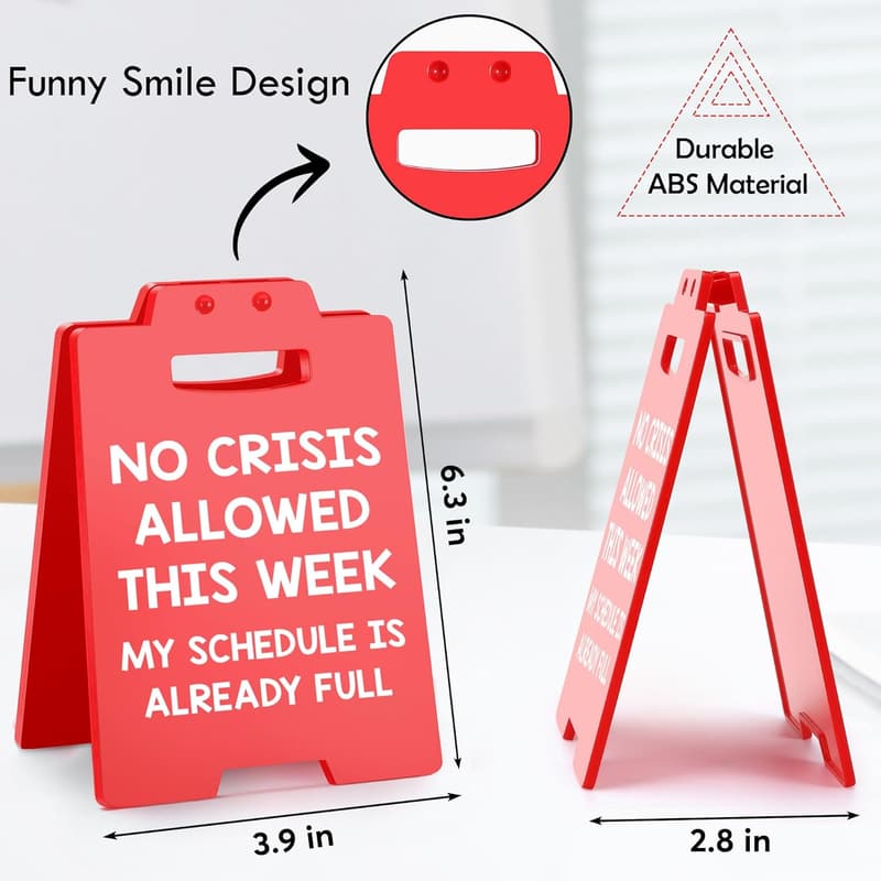 Funny Office Desk Decor Sign for Bosses Day - Coworker Gift