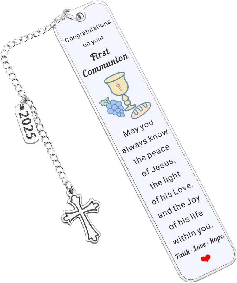 First Communion Gifts for Kids & Teens - Religious Bookmarks