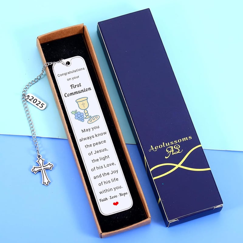 First Communion Gifts for Kids & Teens - Religious Bookmarks