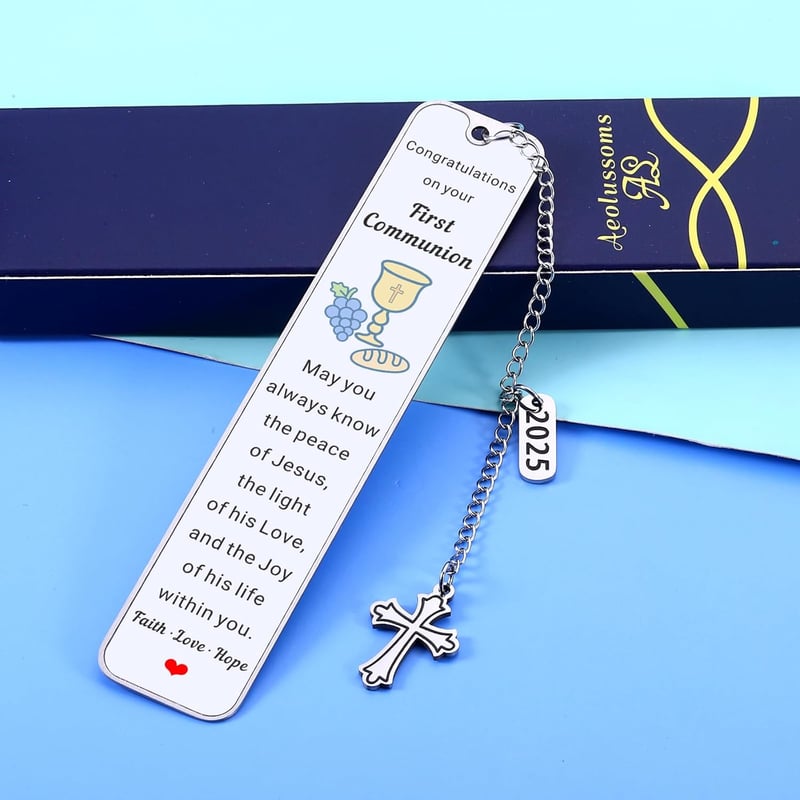 First Communion Gifts for Kids & Teens - Religious Bookmarks