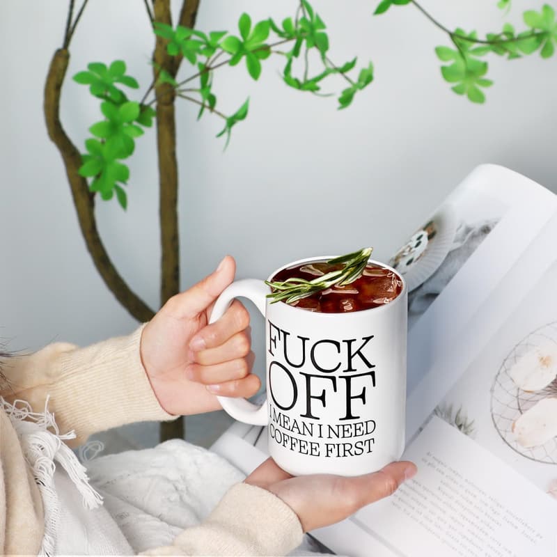 Funny Ceramic Coffee Mug - 16 oz - Novelty Gift for All Occasions