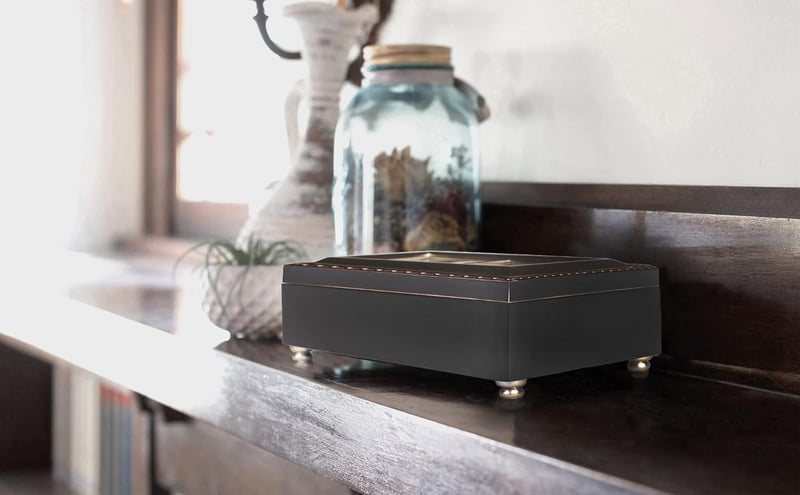 First Communion Music Box - God Beside You, Black Trim