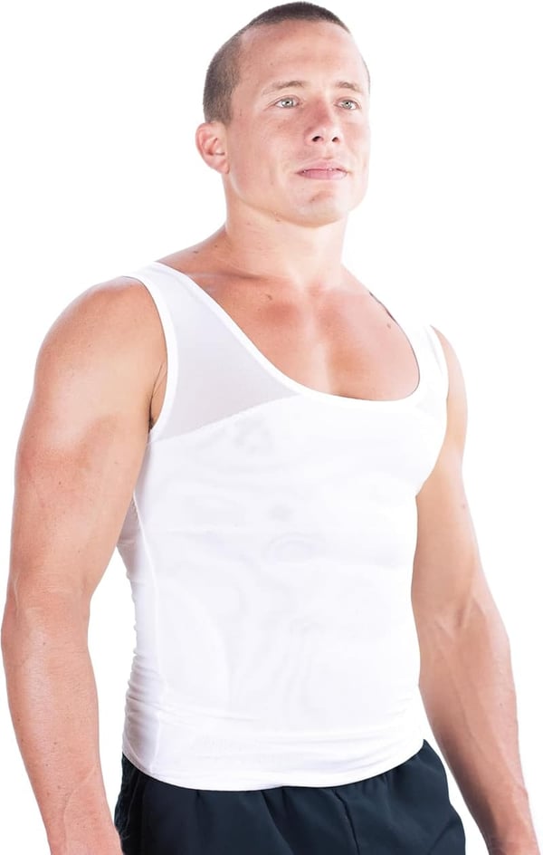 Men's Chest Compression Shirt for Gynecomastia Support