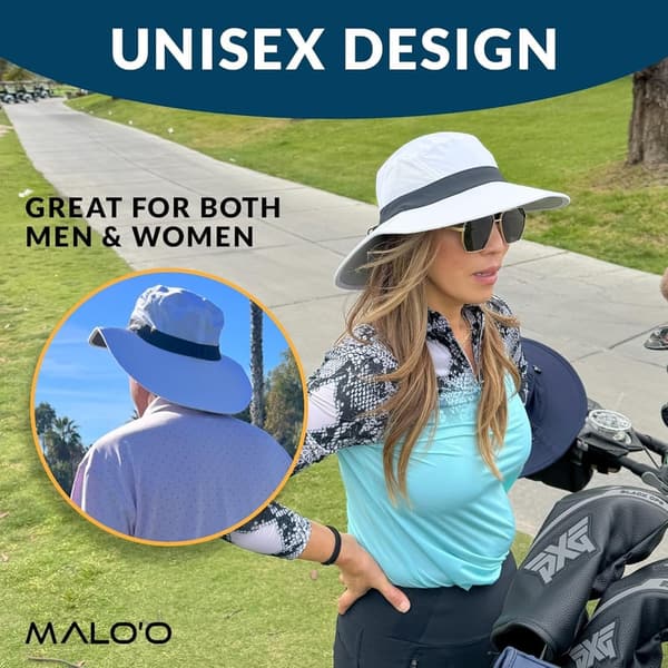 Malo'o Golf Hat with UPF 50+ Protection & Adjustable Fit