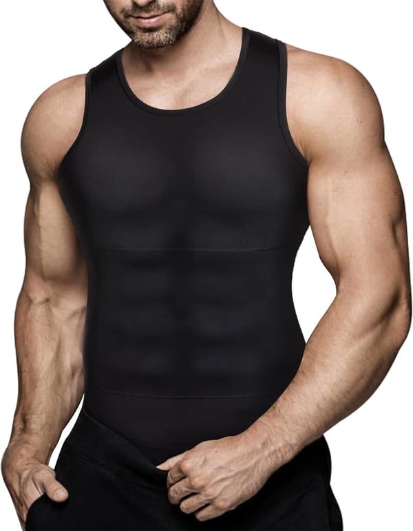 Men's Compression Tank Top Slimming Body Shaper Vest