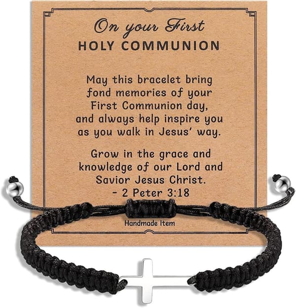 Father's Day Cross Bracelet for Men - Gift for Dad, Son, Uncle