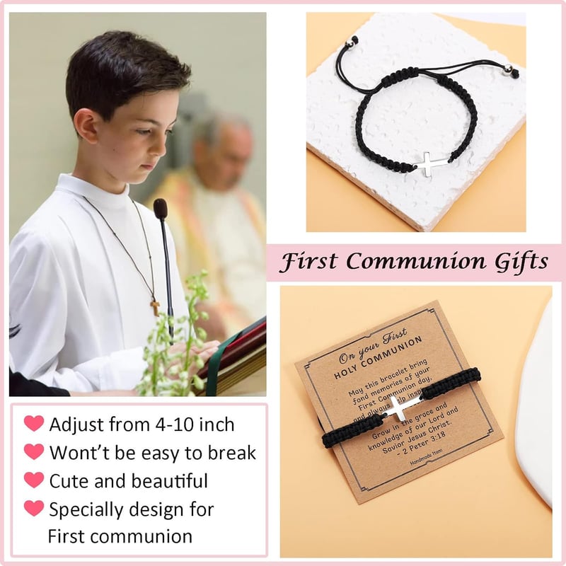 Father's Day Cross Bracelet for Men - Gift for Dad, Son, Uncle