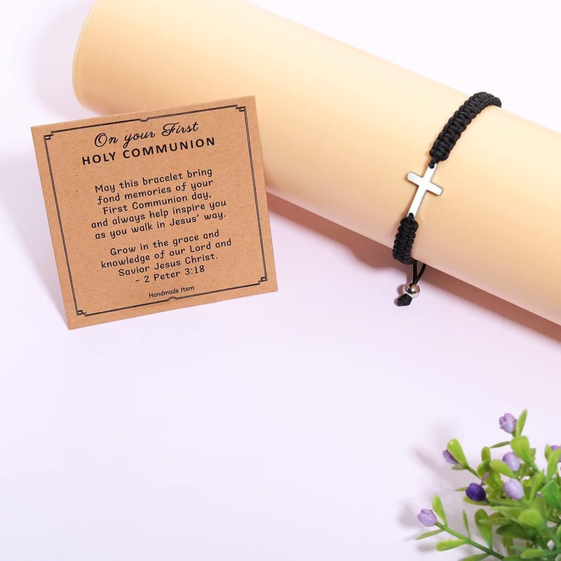 Father's Day Cross Bracelet for Men - Gift for Dad, Son, Uncle