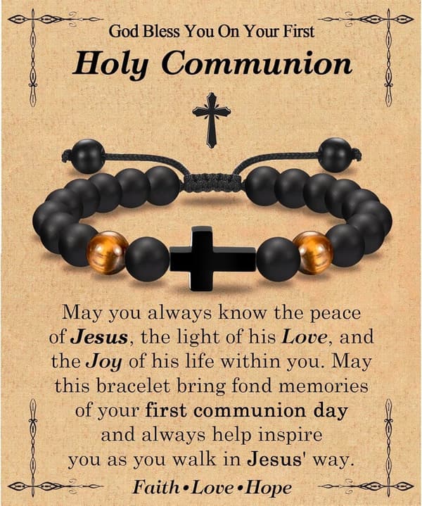 Easter Cross Bracelet for Kids - Perfect Gift for Baptism & Confirmation