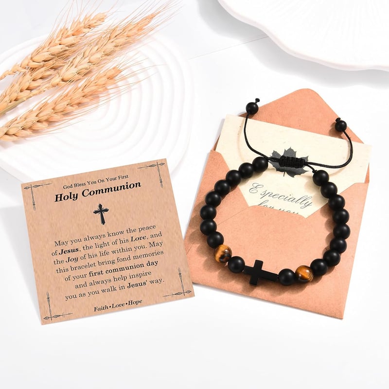 Easter Cross Bracelet for Kids - Perfect Gift for Baptism & Confirmation