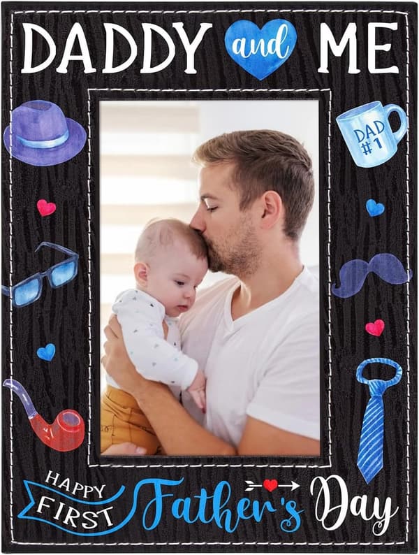 First Father's Day Picture Frame for New Dad from Baby