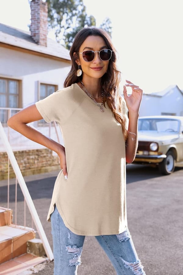 Casual Women's Batwing Long Sleeve Tunic Top