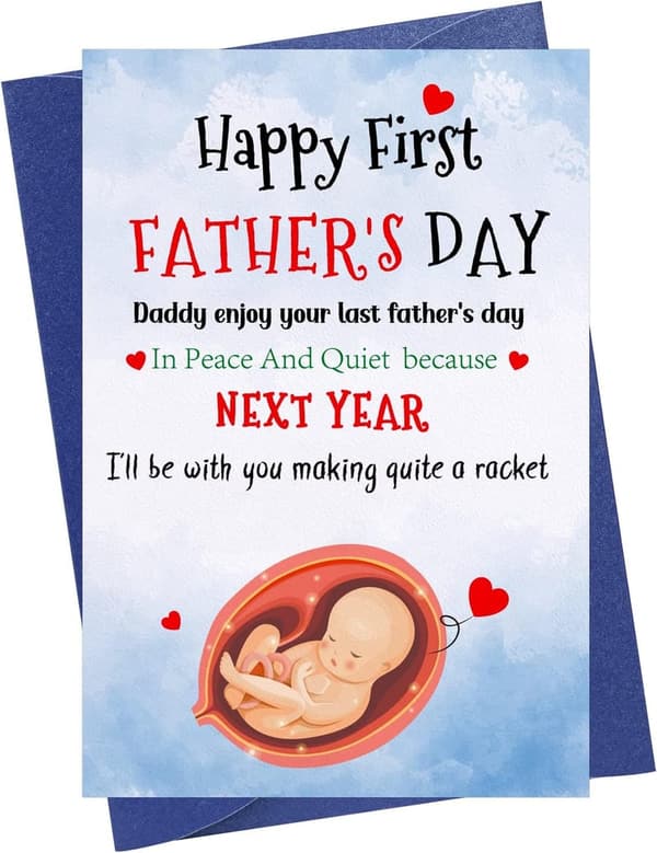 First Father's Day Card for New Dad from Baby