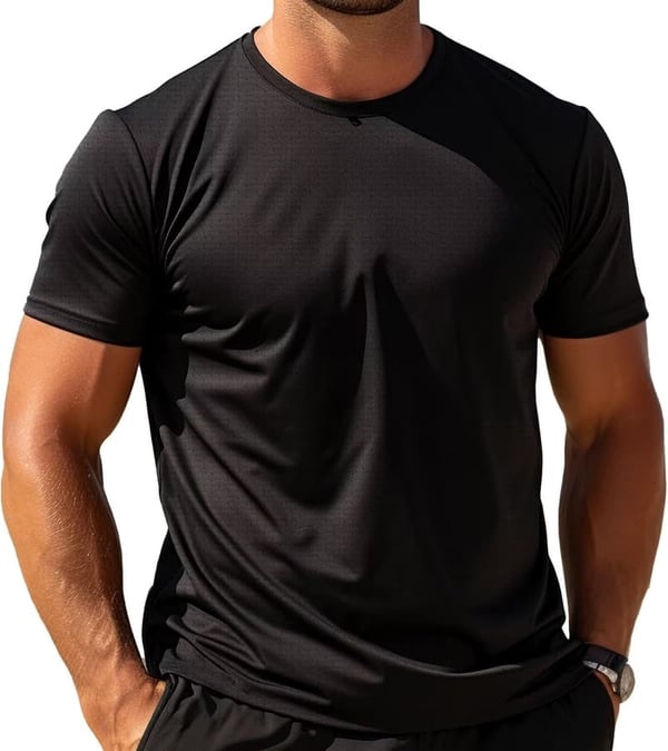 Men's Dry Fit Running Tee - Moisture-Wicking Athletic Shirt
