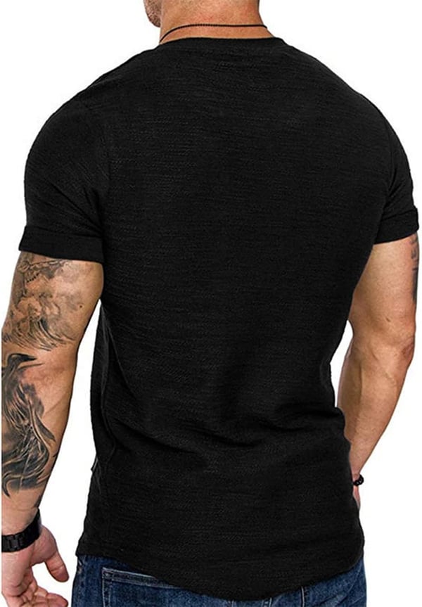 Men's Athletic Cotton Tee for Gym Workouts