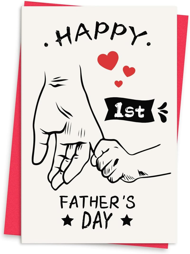 1st Father's Day Card - Funny Greeting for New Dads