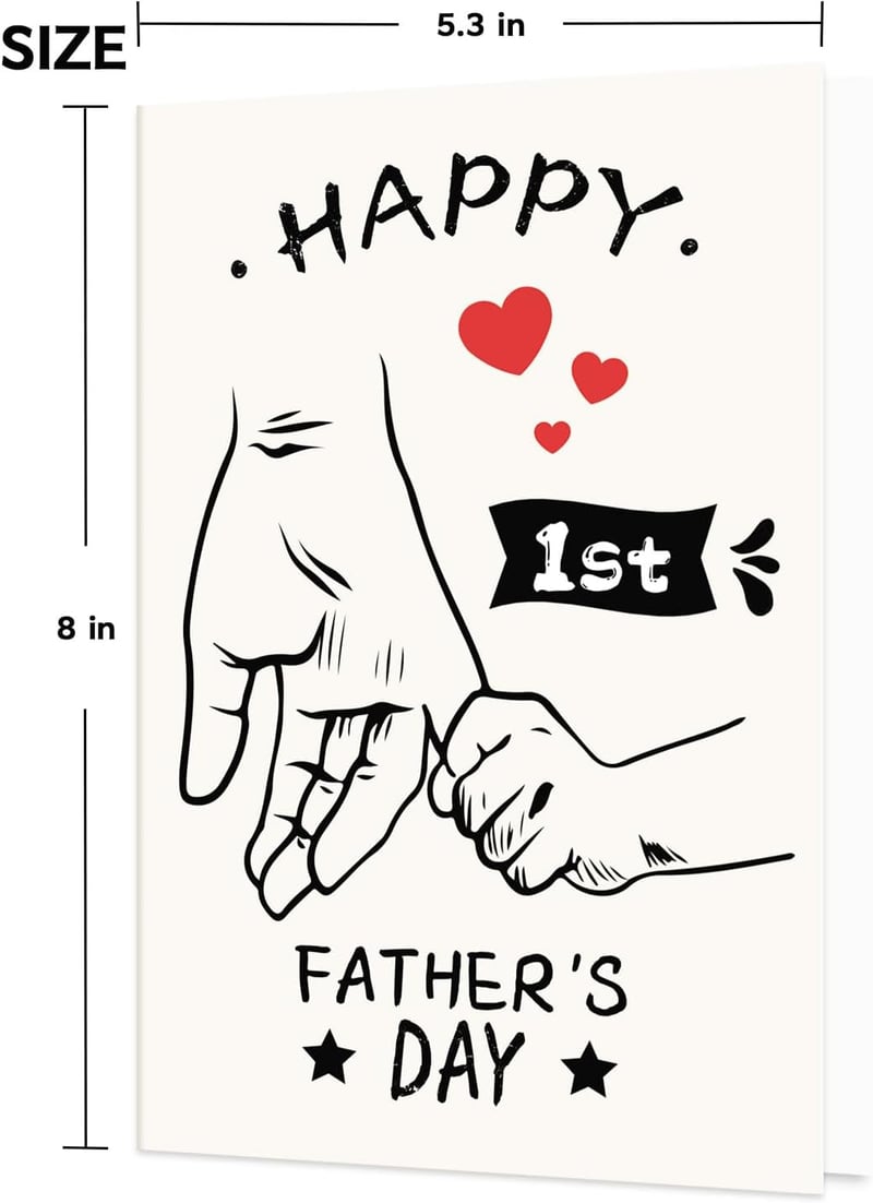 1st Father's Day Card - Funny Greeting for New Dads