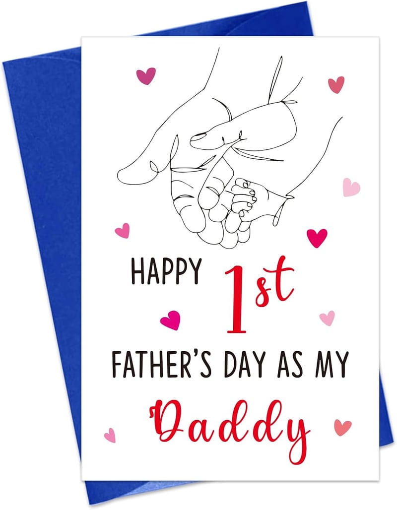 First Father's Day Card - Happy 1st Father's Day for Dad